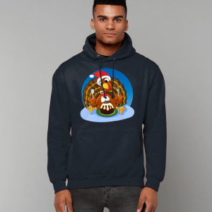 Funny Christmas Turkey College Hoodie II