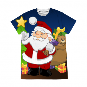 Santa by the Tree T-Shirt