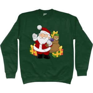 Santa with Gifts Kids Sweatshirt