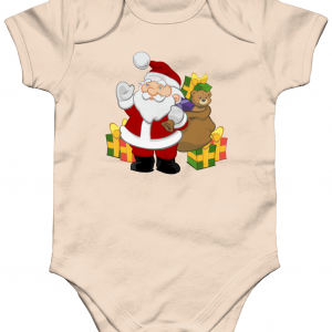 Santa with Gifts Babygrow - Organic