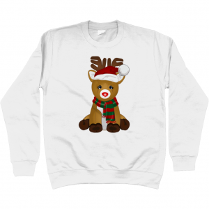 Cute Reindeer Kids Sweatshirt